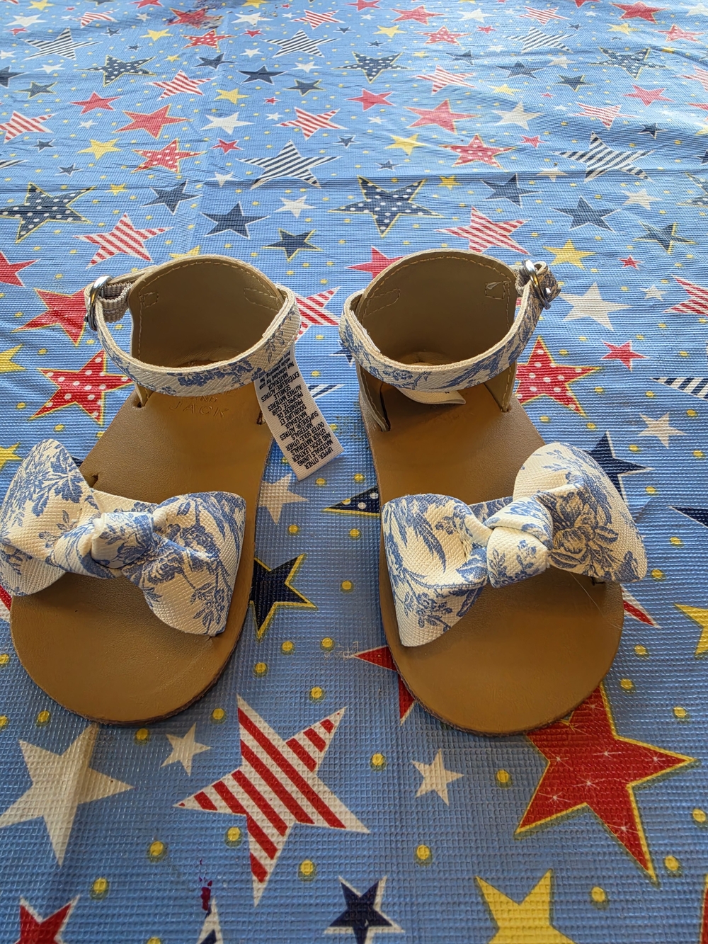 Jamie And Hack Baby Girls Floral Bow Sandal